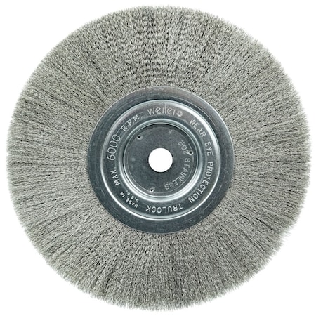 Weiler 8" Narrow Face Crimped Wire Wheel, .006" Fill, 5/8" Arbor Hole 1775